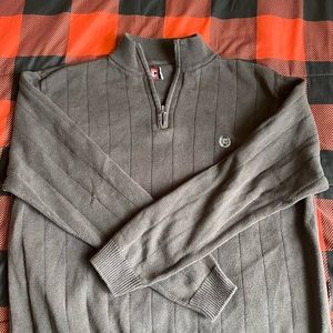 Chaps Brown Turtleneck zip up sweater | Men’s Large